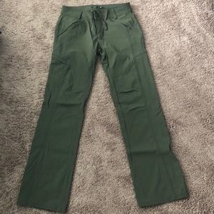 Prana Winter Hallena lined cargo green pants
